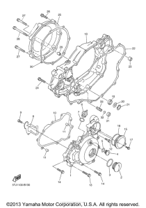 WR450F Боковые крышки