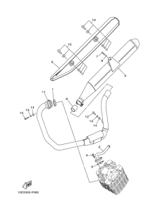 XT125R Выхлопная система