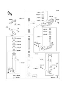 EL250 Передняя вилка