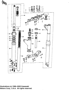 KE175 Вилка передней оси
