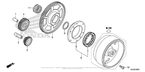 NC700X Муфта стартера