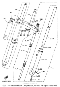 BW350T Передняя вилка