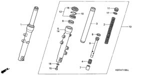 NES150 Вилка передней оси