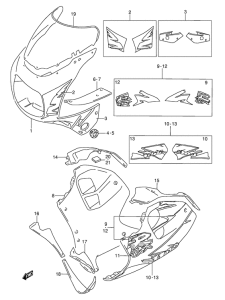 GSX-R1100 Cowling body