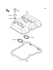 EX250 Крышка головки цилиндров