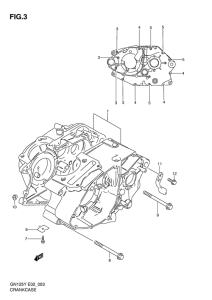 GN125 Картер двигателя