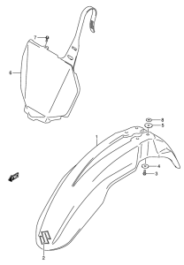 RM-Z450 Переднее крыло
