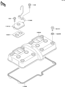 ZX600 Крышка головки цилиндров