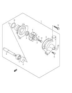 GSX1300R Водяная помпа
