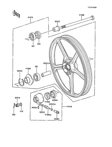 ER250 Переднее колесо