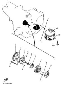 FZR400RR Масляный насос