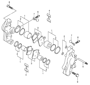 AN400 Передний суппорт