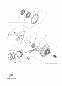 LTS125-C Crankshaft & piston