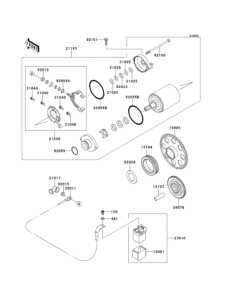 EJ400 Starter motor / starter clutch