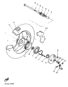PW50 Переднее колесо