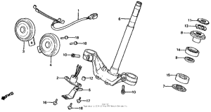 VF750S Steering stem + horn