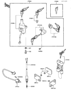 KZ1000 Замок зажикания