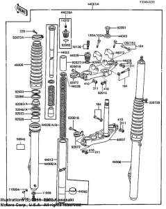  Вилка передней оси