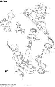  Крепление вилки