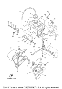TTR90EW Топливный бак