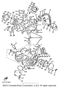 XS650SK Головка цилиндров