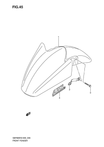 GSF650 (ABS) Переднее крыло