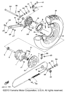YSR50D Переднее колесо