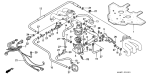 GL1500SE Water pipe / thermostat