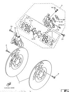 TRX850 Front brake. caliper