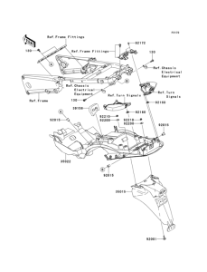 ZX1400 Заднее крыло