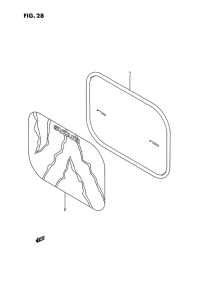 JR50 Front number plate