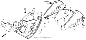 NH80 Center cover + body cover