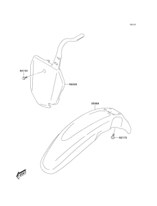  Крыло переднее