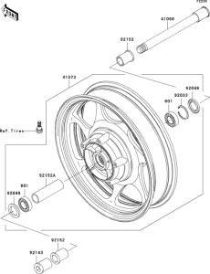 VN2000 Переднее колесо