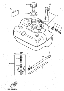 CW50RS Топливный бак