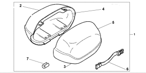 NT650 Big saddle bag lid