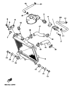 TZR80RR Radiator. hose