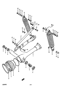 GS850 Маятник задний