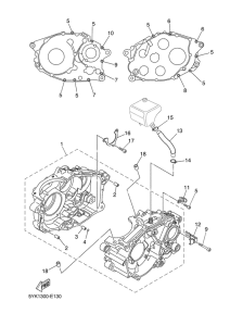 MT03 Картер двигателя