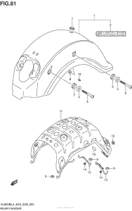 VL800B Задний бампер