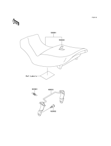 EX250 Сиденье