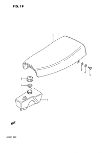 JR50 Oil tank - seat