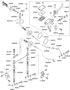 ZX1100 Главный тормозной цилиндр