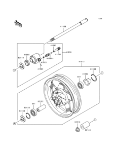 VN1500 Переднее колесо