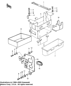 KZ650 Battery case / tool case