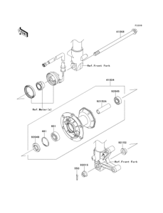 KLX125 Переднее колесо