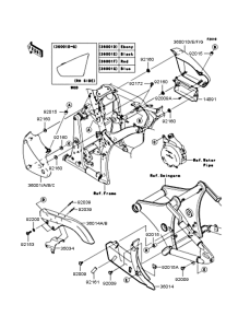 VN900 Боковые обтекатели