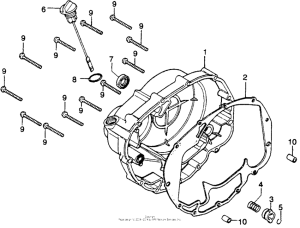 CB360 Крышка картера правая
