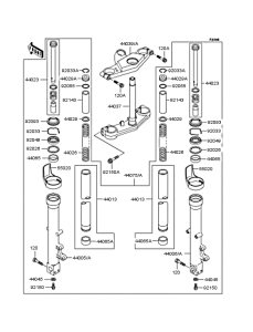 ZX400 Передняя вилка