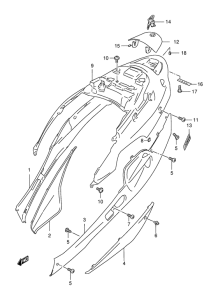 AN150 Обтекатель задний